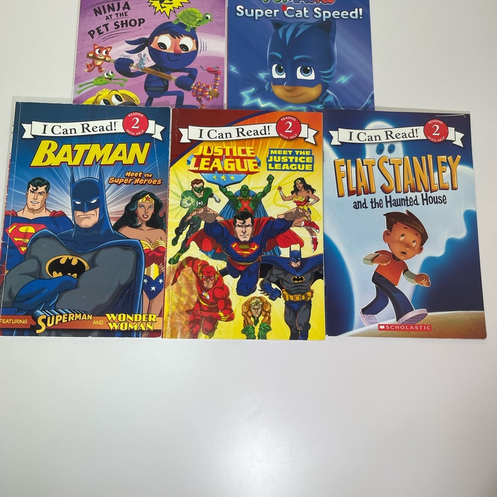 Level Readers Set Of 5: 3 I Can Read Level 2 Readers & 2 Level 1 Early Resders